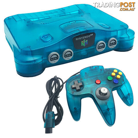 Nintendo 64 Ice Blue Console [Pre-Owned] - Nintendo N64CONSOLEIB - Retro N64 Console