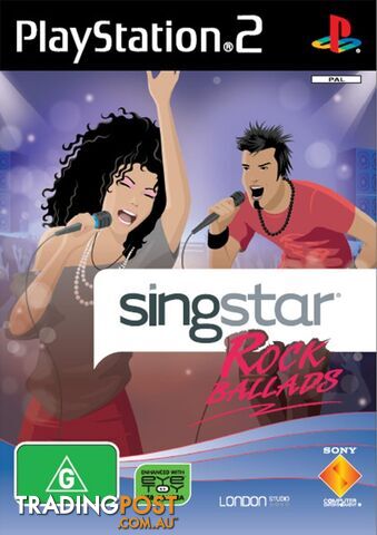 Singstar Rock Ballads [Pre-Owned] (PS2) - Retro PS2 Software GTIN/EAN/UPC: 711719620693