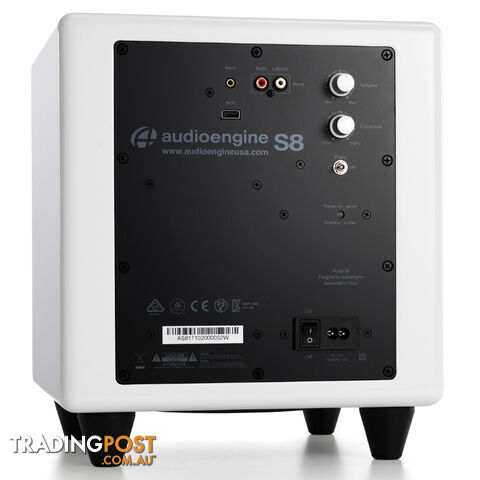 Audioengine S8 Powered Subwoofer (White) - Audioengine - PC Accessory GTIN/EAN/UPC: 819955120011 - photo 2 of 5