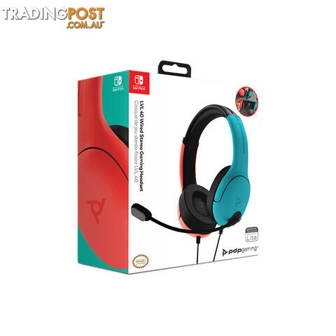 PDP LVL40 Wired Stereo Gaming Headset (Color Block) for Nintendo Switch - PDP - Switch Accessory GTIN/EAN/UPC: 708056066826