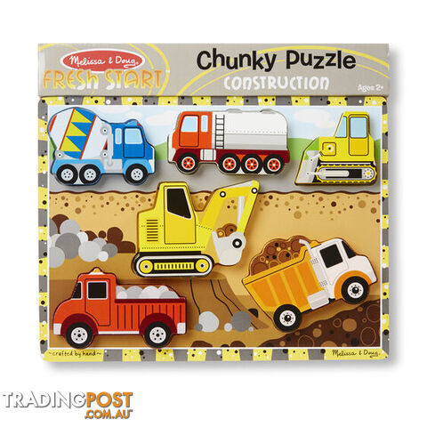 Melissa & Doug Construction Chunky Jigsaw Puzzle - Melissa & Doug - Toys Games & Puzzles GTIN/EAN/UPC: 000772037266