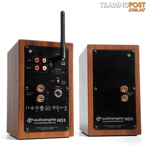 Audioengine HD3 Wireless Speakers (Walnut) - Audioengine - PC Accessory GTIN/EAN/UPC: 852225007032 - photo 3 of 5
