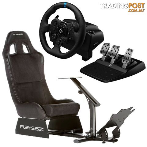 Playseat Alcantara Racing Seat + Logitech G923 Trueforce Sim Racing Wheel for PS4, PS5 & PC - Playseat - Racing Simulation GTIN/EAN/UPC: 8717496871480