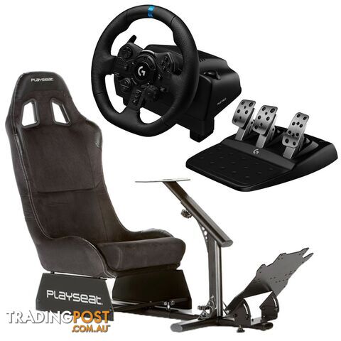 Playseat Alcantara Racing Seat + Logitech G923 Trueforce Sim Racing Wheel for PS4, PS5 & PC - Playseat - Racing Simulation GTIN/EAN/UPC: 8717496871480