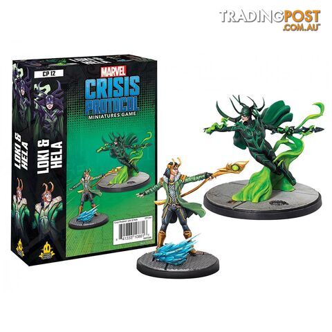 Marvel Crisis Protocol: Loki & Hela Character Pack Miniatures Board Game - Atomic Mass Games - Tabletop Miniatures GTIN/EAN/UPC: 841333108816