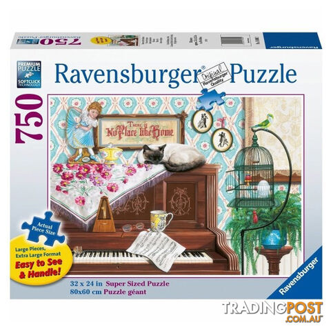 Ravensburger Piano Cat 750 Piece Large Format Puzzle - Ravensburger - Tabletop Jigsaw Puzzle GTIN/EAN/UPC: 4005556168002