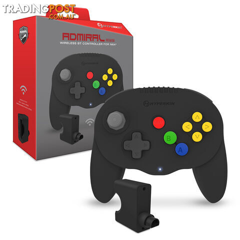 Hyperkin Admiral Premium Wireless Controller for N64 (Black) - Hyperkin - Retro...