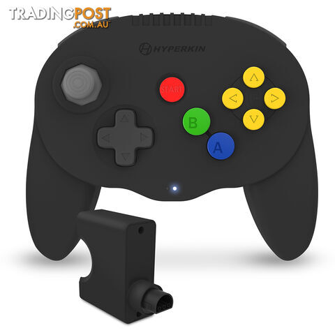 Hyperkin Admiral Premium Wireless Controller for N64 (Black) - Hyperkin - Retro N64 Accessory GTIN/EAN/UPC: 810007710372 - photo 2 of 3