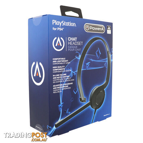 PowerA Chat Headset for Playstation 4 - PowerA - Headset GTIN/EAN/UPC: 617885013683 - photo 2 of 2