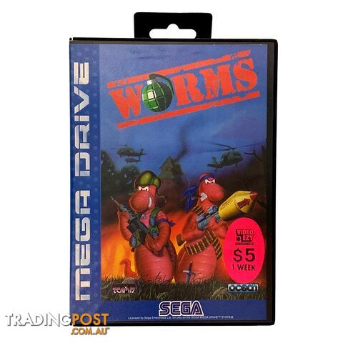 Worms (Boxed) [Pre-Owned] (Mega Drive) - Ocean Software - Retro Mega Drive Software