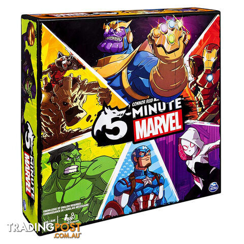 5 Minute Marvel Card Game - Spin Master - Tabletop Board Game GTIN/EAN/UPC: 778988302040