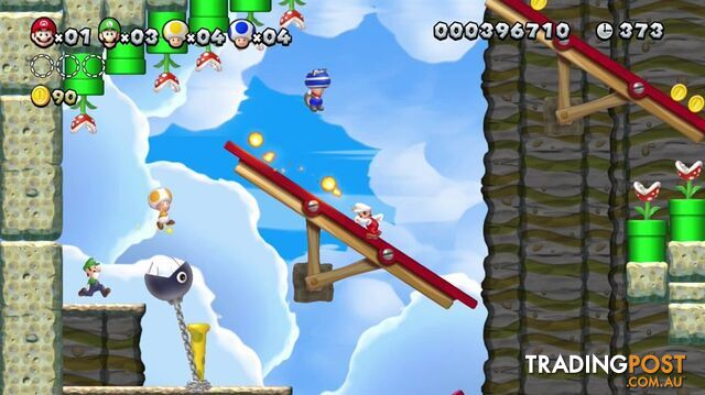 New Super Mario Bros. U [Pre-Owned] (Wii U WiiU) - Nintendo - P/O Wii U Software GTIN/EAN/UPC: 018113991221 - photo 4 of 6