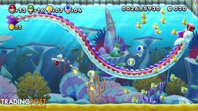 New Super Mario Bros. U [Pre-Owned] (Wii U WiiU) - Nintendo - P/O Wii U Software GTIN/EAN/UPC: 018113991221 - photo 5 of 6