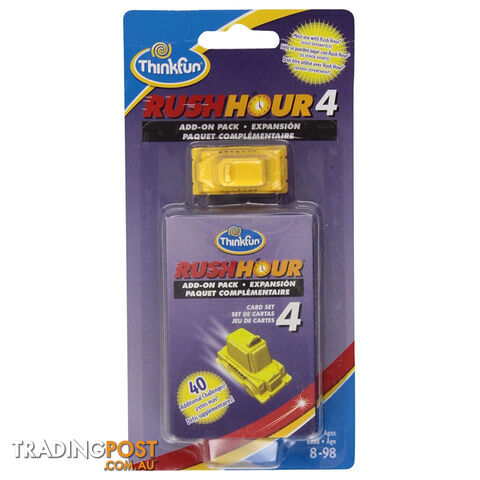 Thinkfun Rush Hour Add-On Card Set 4 Card Game - ThinkFun - Tabletop Puzzle Game GTIN/EAN/UPC: 4005556764532