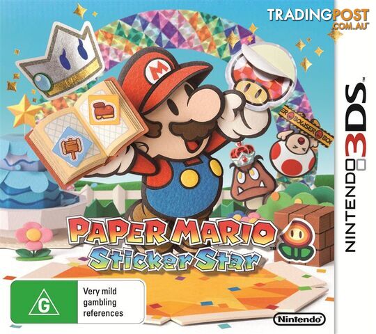 Paper Mario Sticker Star [Pre-Owned] (3DS) - Nintendo - P/O 2DS/3DS Software...