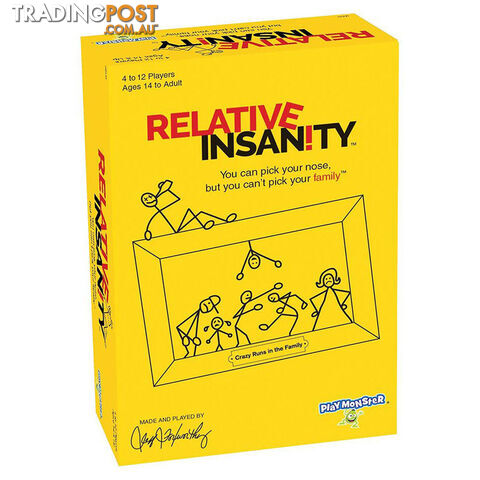 Relative Insanity Card Game - Play Monster - Tabletop Card Game GTIN/EAN/UPC: 093514074414