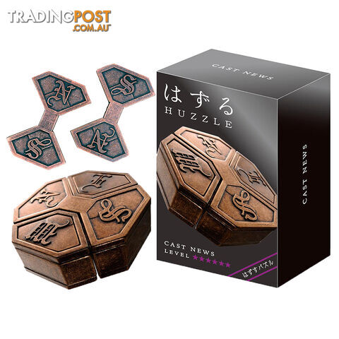 Hanayama Level 6 Cast News Puzzle - Hanayama Co.,LTD. - Tabletop Puzzle Game GTIN/EAN/UPC: 779090900186