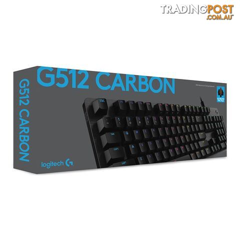 Logitech G512 Carbon GX Brown RGB Mechanical Gaming Keyboard - Logitech - PC Accessory GTIN/EAN/UPC: 097855151728 - photo 5 of 5