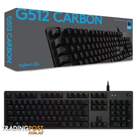 Logitech G512 Carbon GX Brown RGB Mechanical Gaming Keyboard - Logitech - PC Accessory GTIN/EAN/UPC: 097855151728
