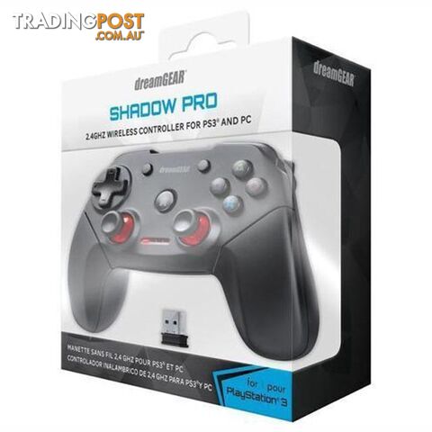 DreamGEAR Shadow Wireless Controller for PS3 & PC - dreamGEAR - Retro PS3 Accessory GTIN/EAN/UPC: 845620038817