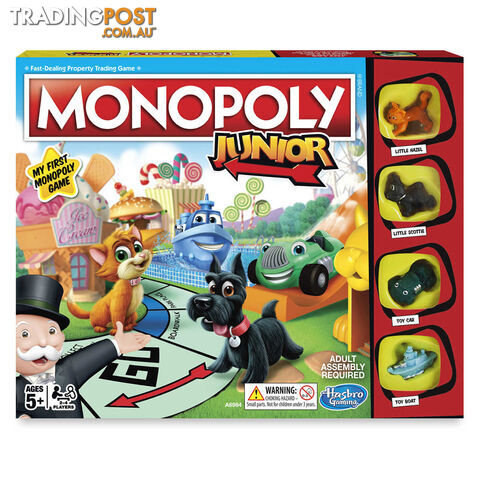 Monopoly Junior Board Game - Hasbro Gaming A6984 - Tabletop Board Game GTIN/EAN/UPC: 630509810338