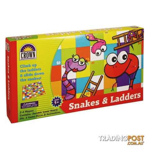 Snakes & Ladders Board Game - Crown Products - Tabletop Board Game GTIN/EAN/UPC: 9317762108020