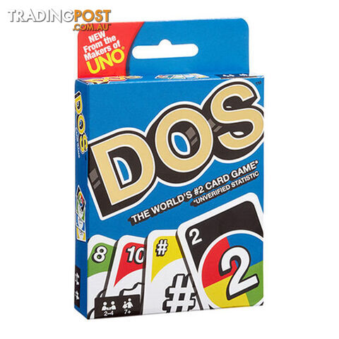 DOS Card Game - Mattel Games - Tabletop Card Game GTIN/EAN/UPC: 887961629385