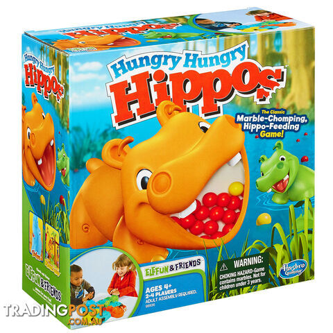 Hungry Hungry Hippos Board Game - Hasbro Gaming BGHHGAME - Tabletop Board Game GTIN/EAN/UPC: 653569740926
