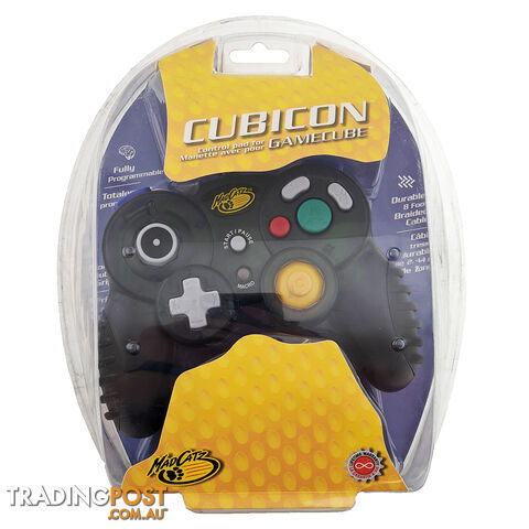 Mad Catz Cubicon Gamecube Controller (Black) - Mad Catz - Retro GameCube...