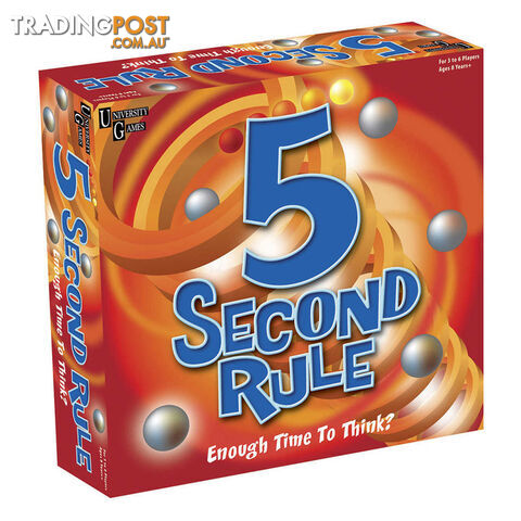 5 Second Rule Board Game - University Games BOX-04475 - Tabletop Board Game GTIN/EAN/UPC: 5018163005478