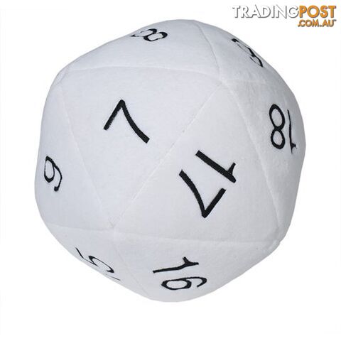 Ultra Pro Jumbo D20 Dice 10 Inch Plush White - Ultra Pro - Tabletop Role Playing Game GTIN/EAN/UPC: 074427849498