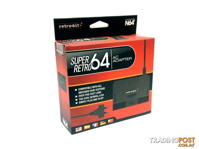 Retro-Bit Power Cable for Nintendo 64 - Retro-bit - Retro N64 Accessory...