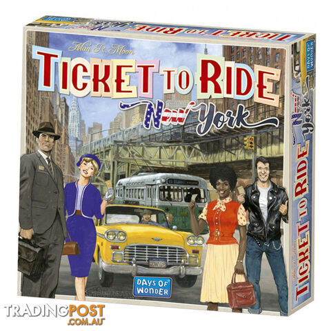 Ticket to Ride New York Board Game - Days of Wonder - Tabletop Board Game...