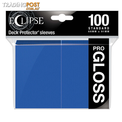 Ultra Pro Eclipse Gloss Deck Protectors 100 Pack (Pacific Blue) - Ultra Pro - Tabletop Trading Cards Accessory GTIN/EAN/UPC: 074427156022