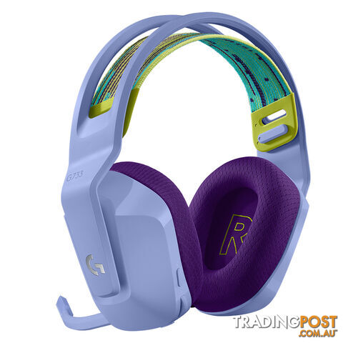 Logitech G733 Lightspeed Wireless RGB Gaming Headset (Lilac) - Logitech - Headset GTIN/EAN/UPC: 097855157218 - photo 3 of 3