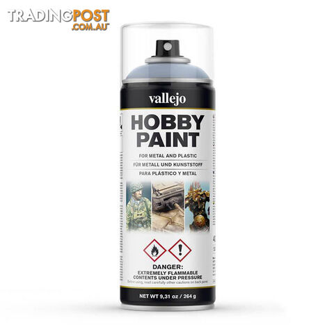 Vallejo Acrylic Grey Primer 400ml Spray Can - Acrylicos Vallejo S.L. - Tabletop Miniatures GTIN/EAN/UPC: 8429551280112