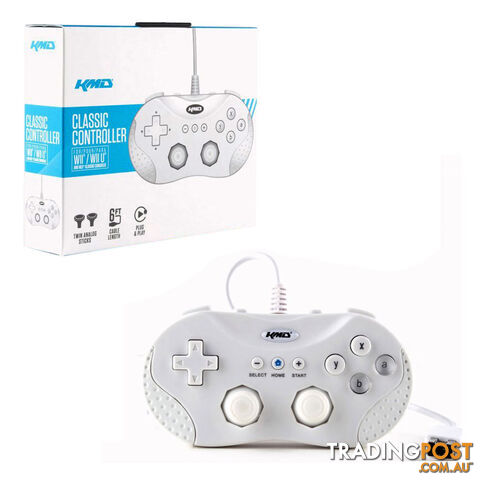 KMD Classic Controller White for Wii U - KMD - Wii U Accessory GTIN/EAN/UPC:...