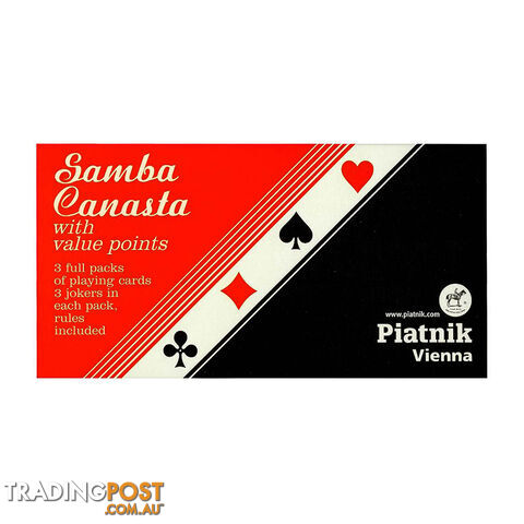 Samba Canasta with Value Points - Piatnik - Tabletop Board Game GTIN/EAN/UPC: 9001890260339