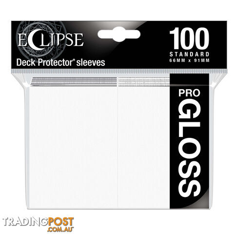 Ultra Pro Eclipse Gloss Deck Protectors 100 Pack (Arctic White) - Ultra Pro - Tabletop Trading Cards Accessory GTIN/EAN/UPC: 074427156008