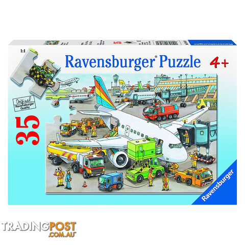 Ravensburger Busy Airport 35 Piece Jigsaw Puzzle - Ravensburger - Tabletop Jigsaw Puzzle GTIN/EAN/UPC: 4005556086030