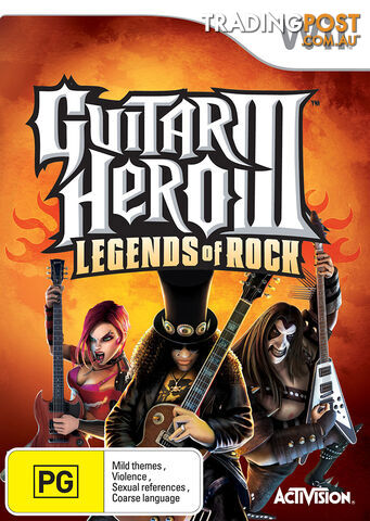 Guitar Hero III: Legends of Rock [Pre-Owned] (Wii) - Activision RWISGH3 - P/O Wii Software