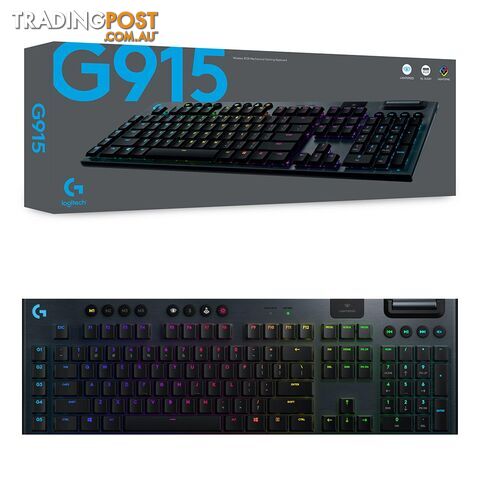 Logitech G915 Lightspeed RGB GL Clicky Wireless Mechanical Gaming Keyboard - Logitech - PC Accessory GTIN/EAN/UPC: 097855149213