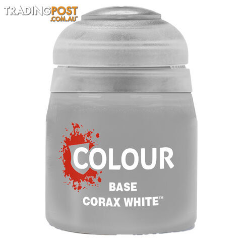 Citadel 12ml Base Paint (Corax White) - Games Workshop - Tabletop Miniatures GTIN/EAN/UPC: 5011921121144