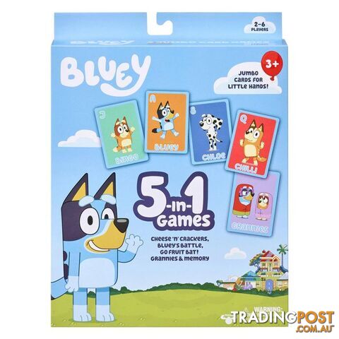 Bluey 5-In-1 Card Game Set - Moose Games - Toys Games & Puzzles GTIN/EAN/UPC: 630996130322