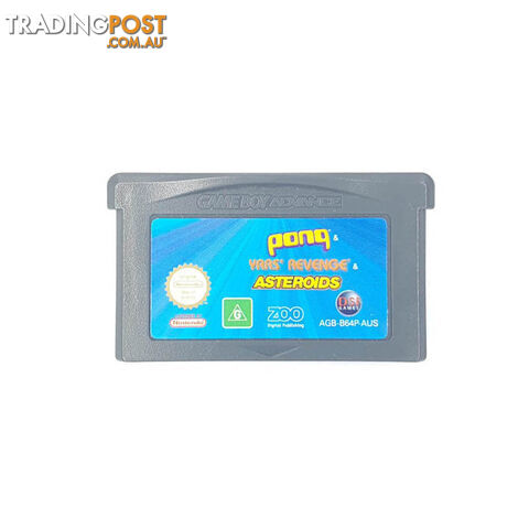 Pong / Yars Revenge / Asteroids [Pre-Owned] (Game Boy Advance) - MPN POGBA175 -...