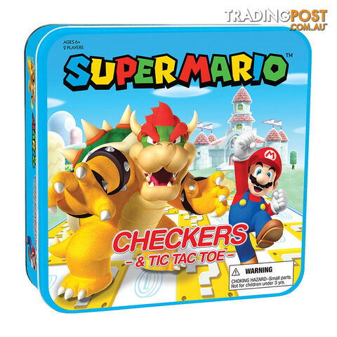 Super Mario Checkers & Tic Tac Toe Bowser Edition - The Op Games | usaopoly - Tabletop Board Game GTIN/EAN/UPC: 700304153913