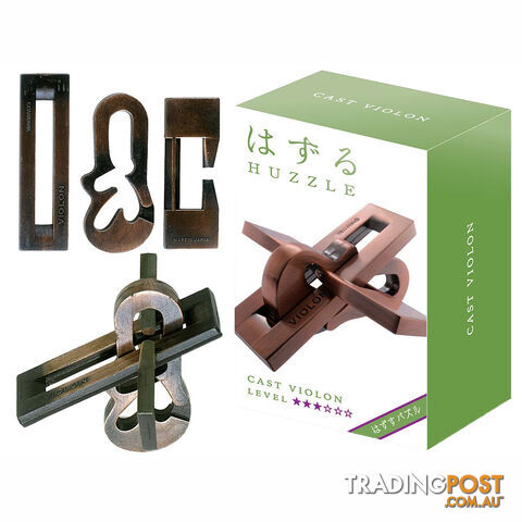 Hanayama Level 3 Cast Violon Puzzle - Hanayama Co.,LTD. - Tabletop Puzzle Game GTIN/EAN/UPC: 779090900025