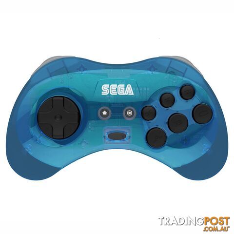 Retro-Bit Sega Saturn Wireless Arcade Controller for PC & Saturn (Clear Blue) - Retro-bit - Retro Mega Drive Accessory GTIN/EAN/UPC: 7350002937280 - photo 2 of 3
