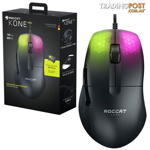 ROCCAT KONE Pro Ergonomic Performance Gaming Mouse (Black) - Roccat - PC Accessory GTIN/EAN/UPC: 731855504022