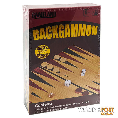 Gameland Backgammon Board Game - Game Land - Tabletop Board Game GTIN/EAN/UPC:...